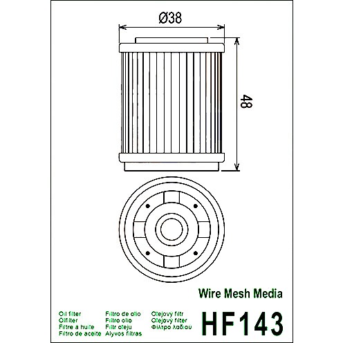 HIFLOFILTRO Ölfilter - HF143