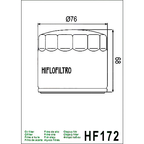 HIFLOFILTRO Ölfilter chrom - HF172C