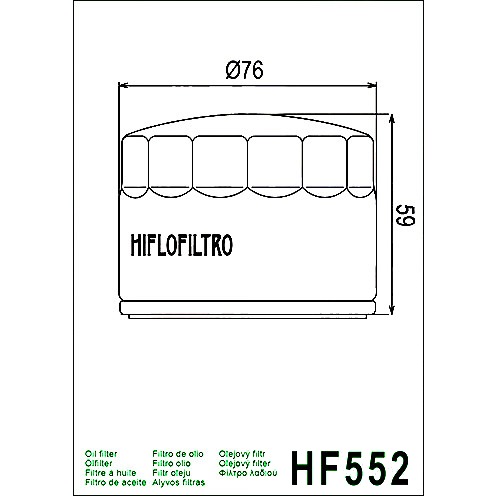 HIFLOFILTRO Ölfilter - HF552