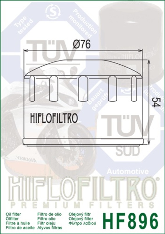 HIFLOFILTRO Ölfilter - HF896 - Ural Motorcycle 750 (14-19)