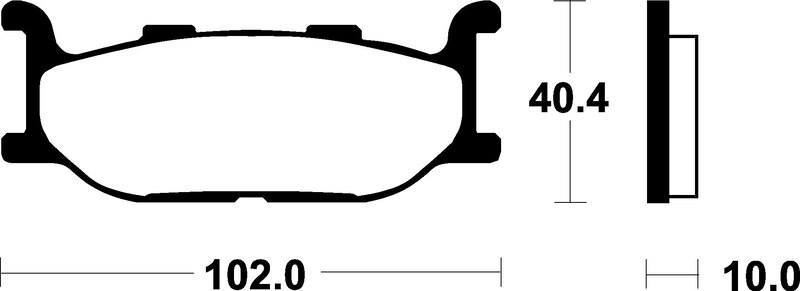 TECNIUM Scooter Organische Bremsbeläge - ME163