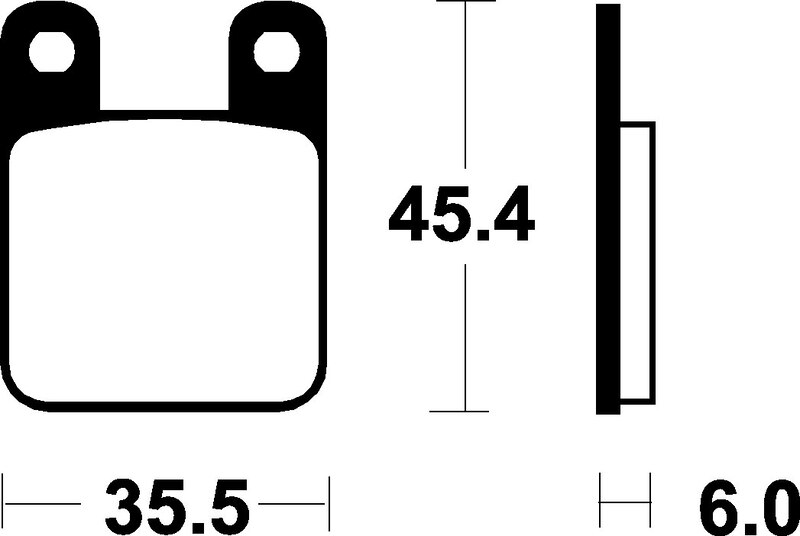 TECNIUM Scooter Organische Bremsbeläge - ME59
