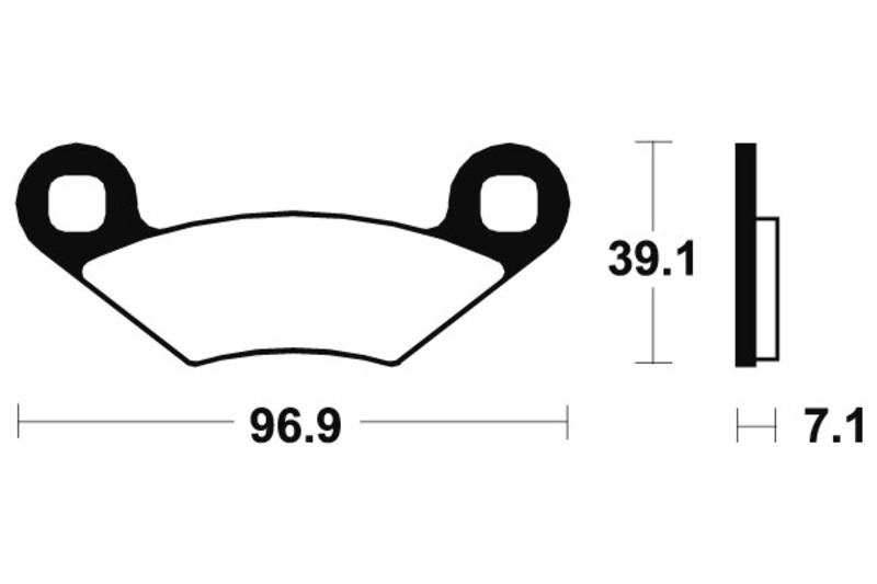 TECNIUM MX/ATV Sintermetall Bremsbeläge - MO142