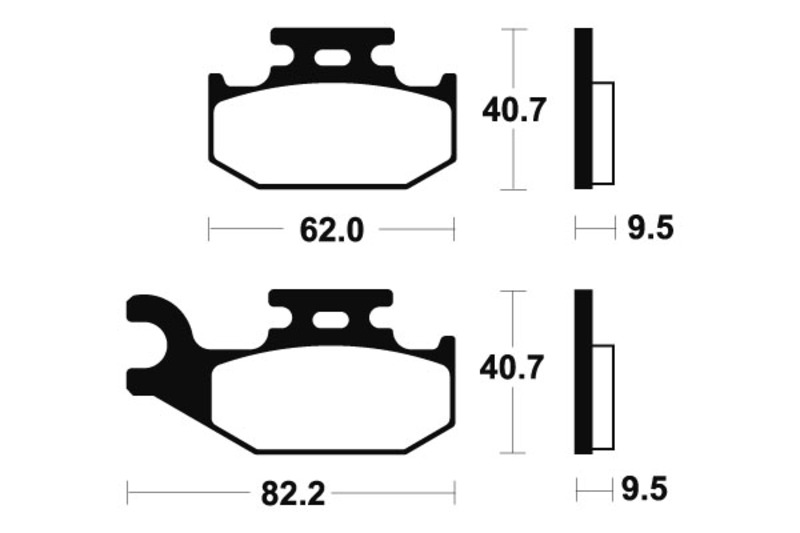 TECNIUM MX/ATV Sintermetall Bremsbeläge - MO267