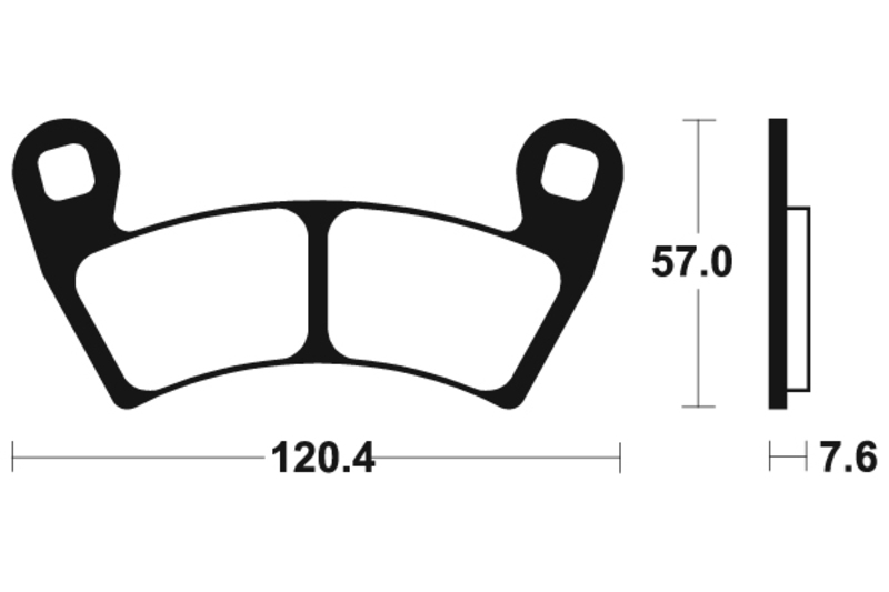 TECNIUM MX/ATV Sintermetall Bremsbeläge - MO397