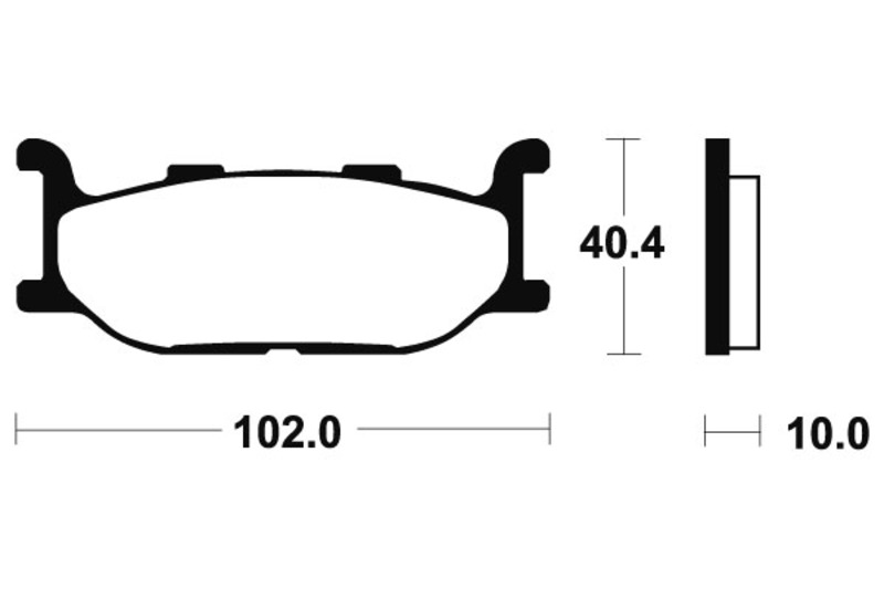 TECNIUM Maxi Scooter Sintermetall Bremsbeläge - MSS163