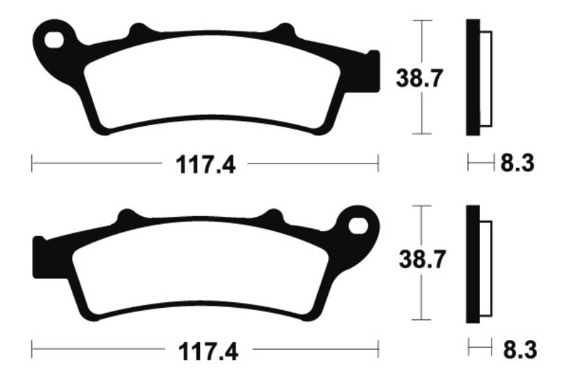 TECNIUM Maxi Scooter Sintermetall Bremsbeläge - MSS261