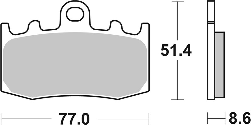 BREMBO Street Carbon Keramik Bremsbeläge - 07BB2607