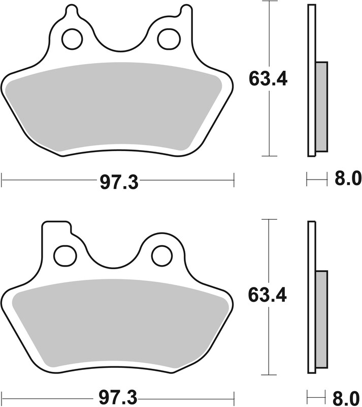 BREMBO Street Sintermetall Bremsbeläge - 07HD16SA