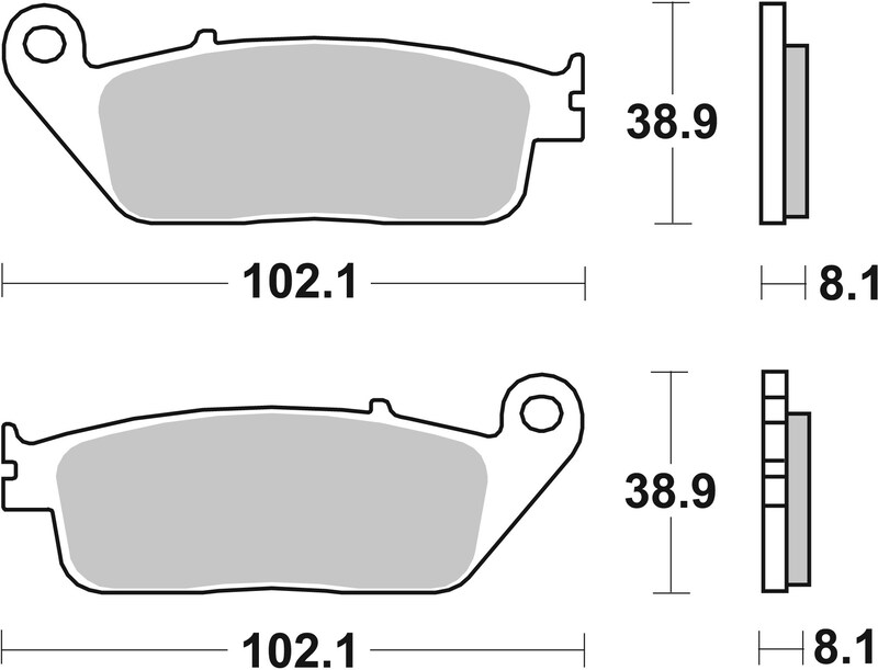 BREMBO Street Carbon Keramik Bremsbeläge - 07HO3005