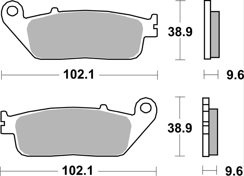 BREMBO Street Sintermetall Bremsbeläge - 07HO41LA