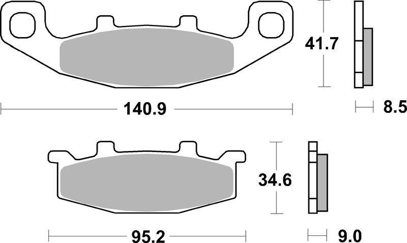 BREMBO Street Carbon Keramik Bremsbeläge - 07KA0933