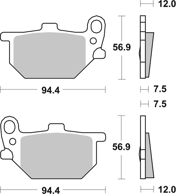 BREMBO Street Carbon Keramik Bremsbeläge - 07YA0413