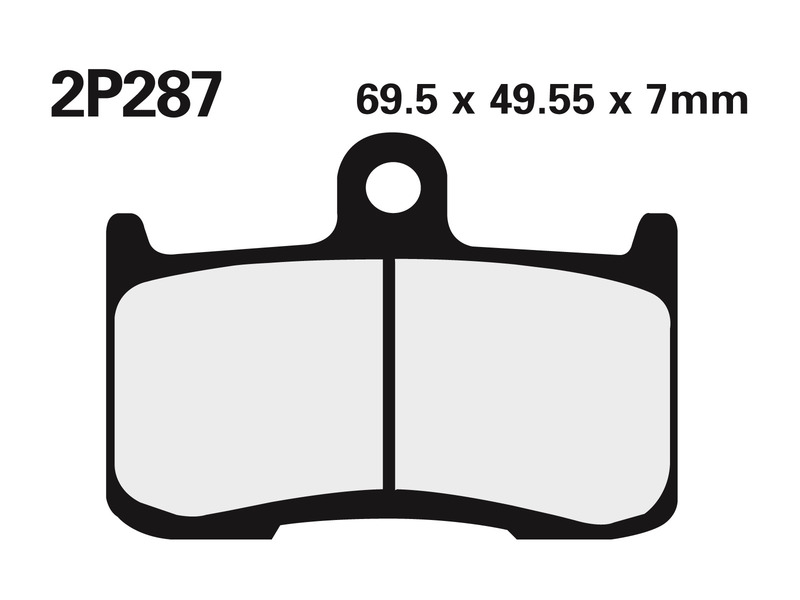 NISSIN Street /Off-Road Sintermetall Bremsbeläge - 2P-287ST