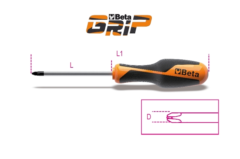 BETA Phillips® Schraubendreher PH2x6x150