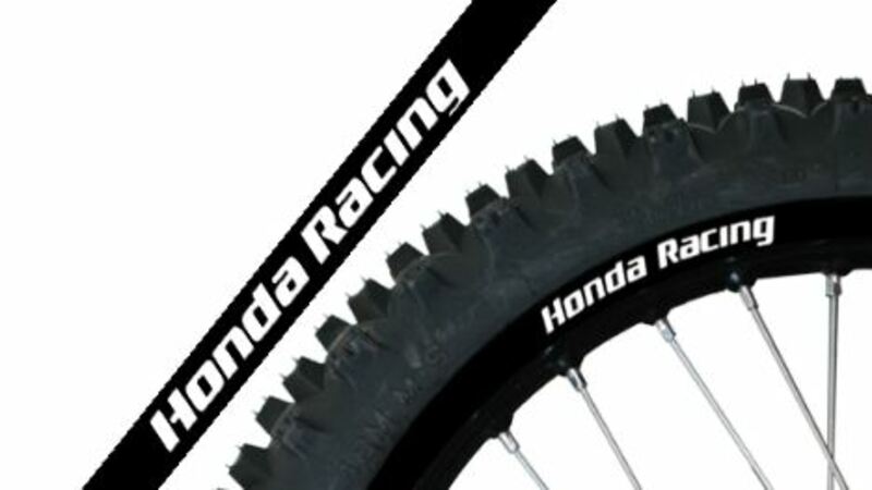 Felgendeko universal Blackbird schwarz Replica passend für Honda Racing