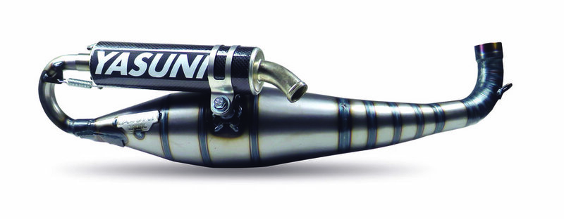 YASUNI Auspuff Carrera 40 Carbon Minarelli 90/100 ccm Nicht zugelassen