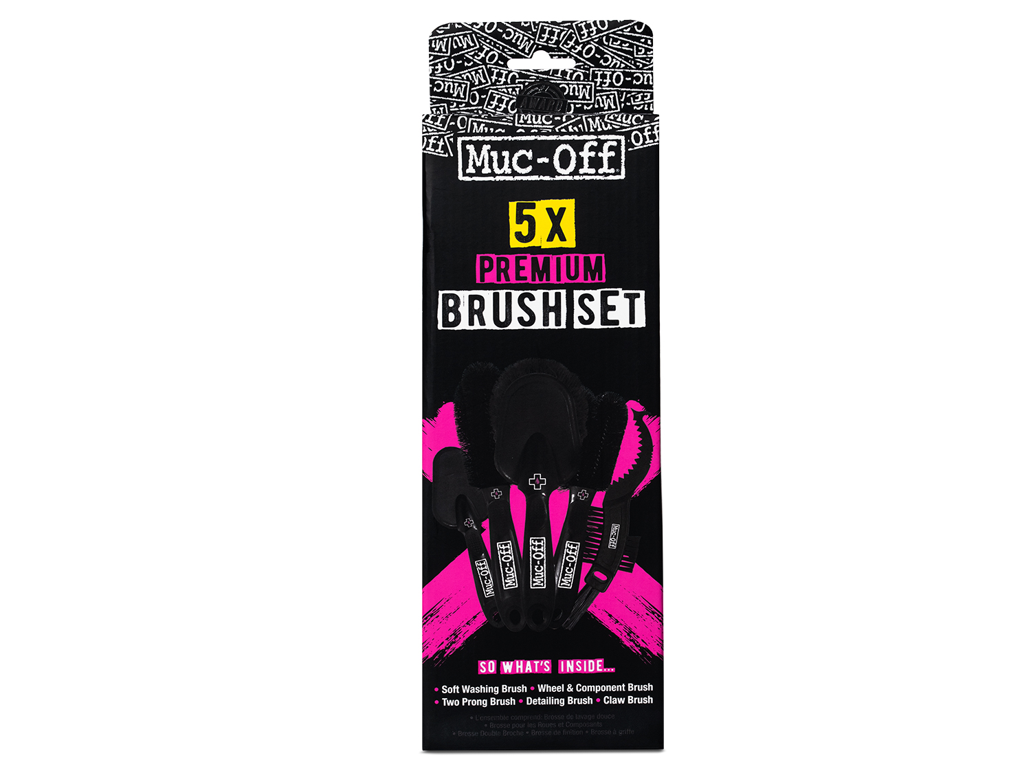 Muc Off 5x Brush Set, black