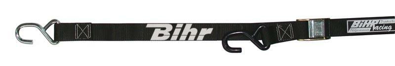 BIHR Spanngurt Classic mit S-Haken und Klemmschloss, Schwarz