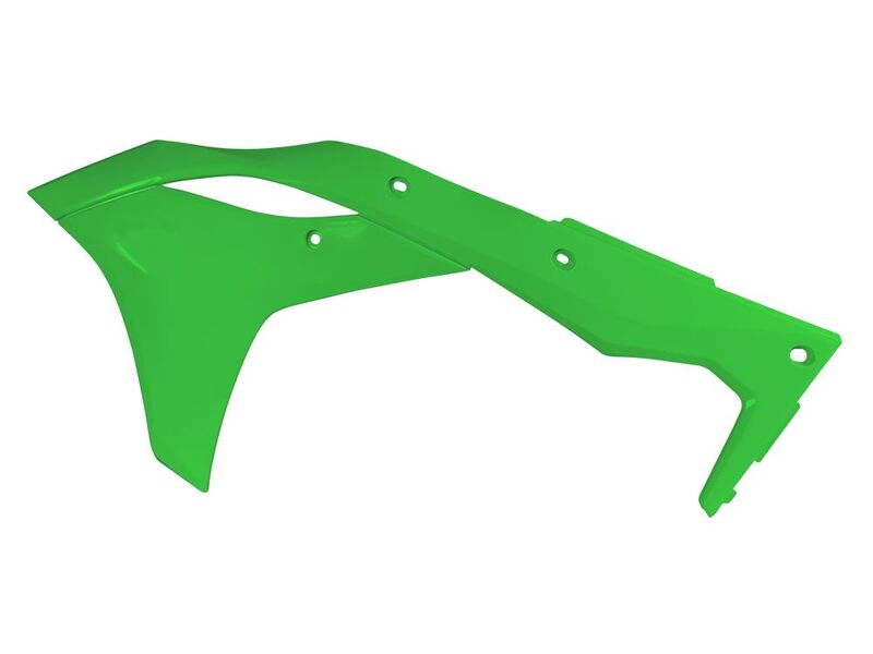 RACETECH Kühlerspoiler grün passend für Kawasaki KX250F
