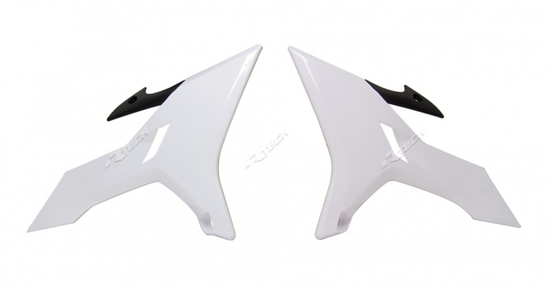 RACETECH Kühlerspoiler Revolution weiß passend für Yamaha YZ125/250