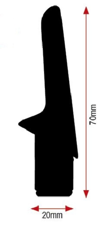 V PARTS Haken-LED-Blinker schwarz Universal