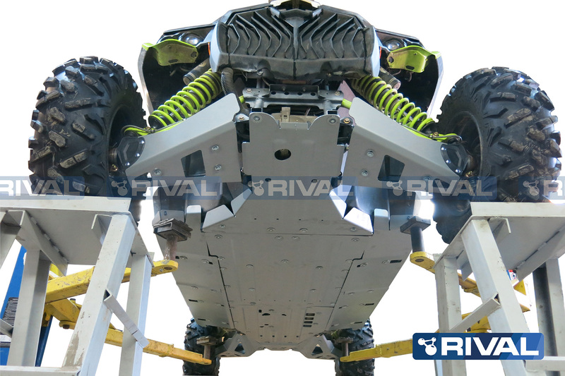 RIVAL Kompletter Unterfahrschutz - Aluminium 4 mm passend für Can-Am Maverick