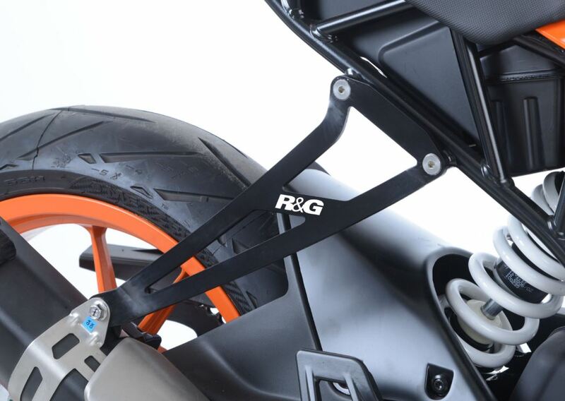 R&G RACING Soziusfußrasten-Blenden (Satz) schwarz passend für KTM RC390