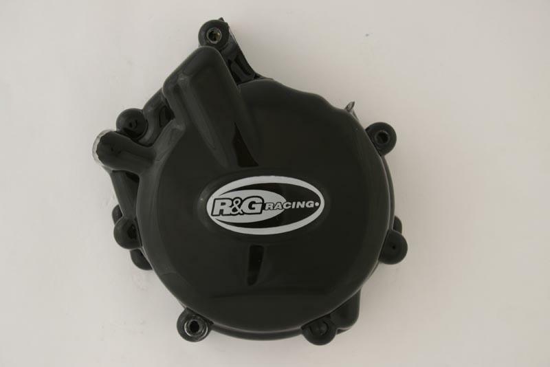 R&G RACING Linke Kurbelgehäusedeckelschutz Schwarz passend für Suzuki GSX-R600/750