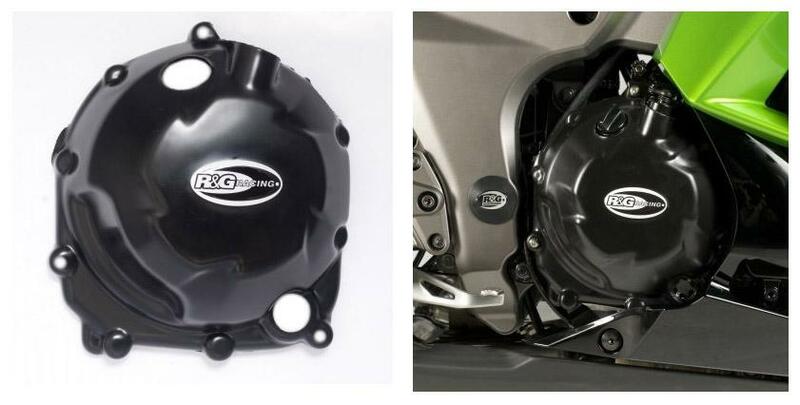 R&G RACING Rechte Kurbelgehäusedeckelschutz Schwarz passend für Kawasaki Z1000/SX