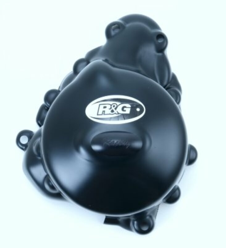 R&G RACING Race Series Linker Kurbelgehäusedeckelschutz Schwarz passend für Triumph Triumph