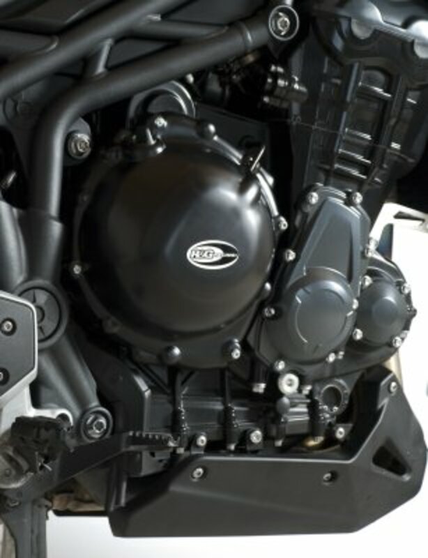 R&G RACING Rechte Kurbelgehäusedeckelschutz Schwarz passend für Triumph Tiger 1200/Explorer