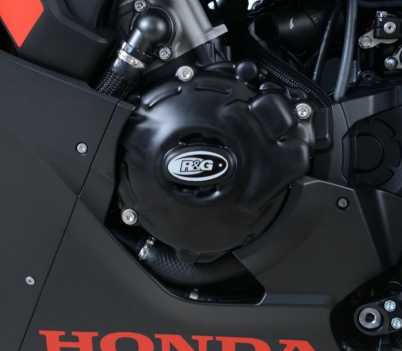 R&G RACING Linker Kurbelgehäusedeckelschutz Schwarz passend für Honda CBR1000RR
