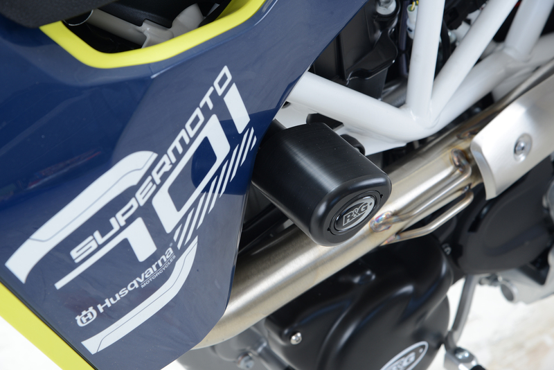 R&G RACING Aero Sturzpads schwarz passend für Husqvarna 701 Supermoto