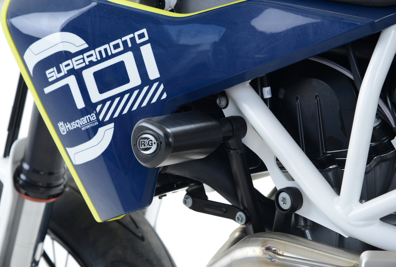 R&G RACING Aero Sturzpads schwarz passend für Husqvarna 701 Supermoto
