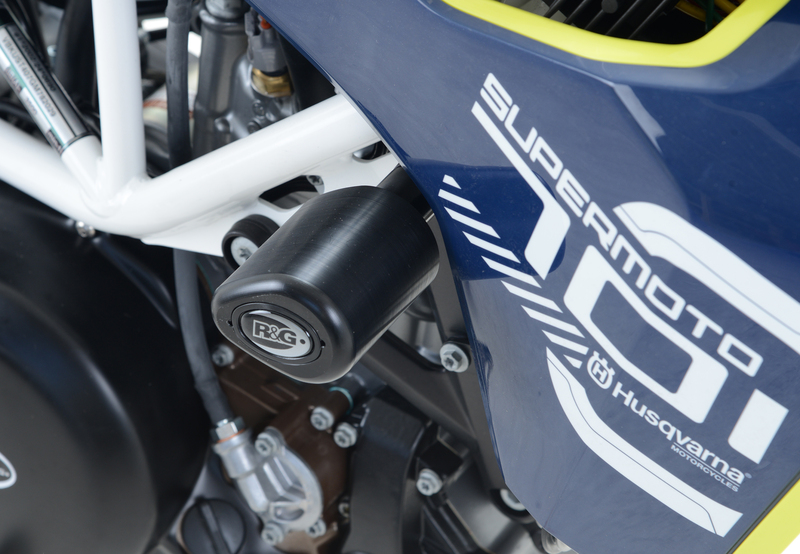 R&G RACING Aero Sturzpads schwarz passend für Husqvarna 701 Supermoto