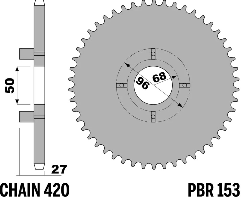 PBR Kettenrad Stahl Standard - 420