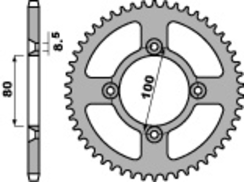 PBR Kettenrad Stahl Standard - 420
