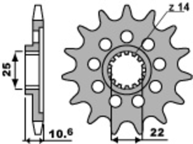 PBR Standard Stahlritzel vorne - 520