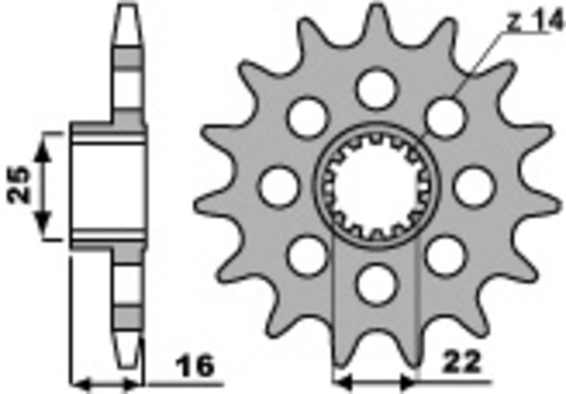 PBR Standard Stahlritzel vorne - 520
