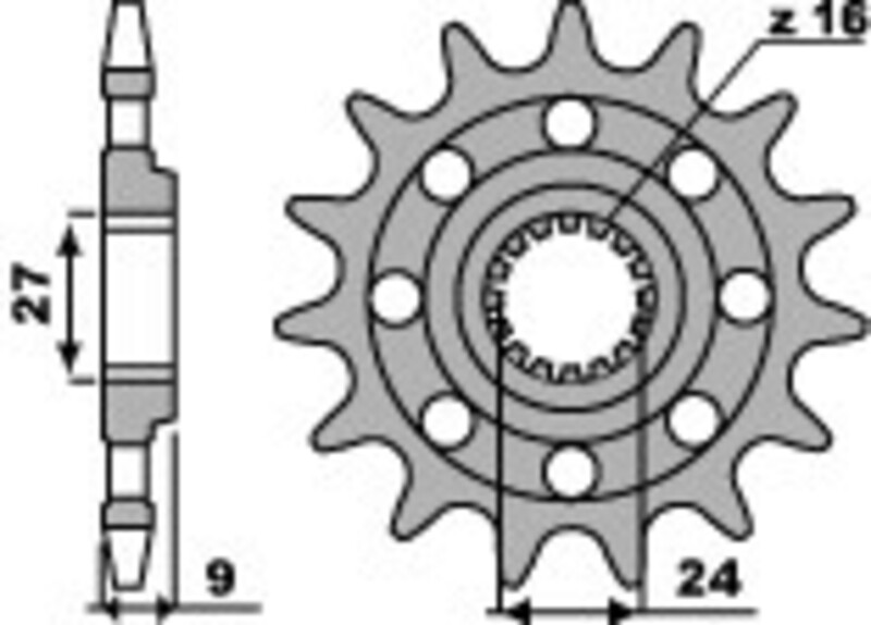 PBR Standard Stahlritzel vorne - 520