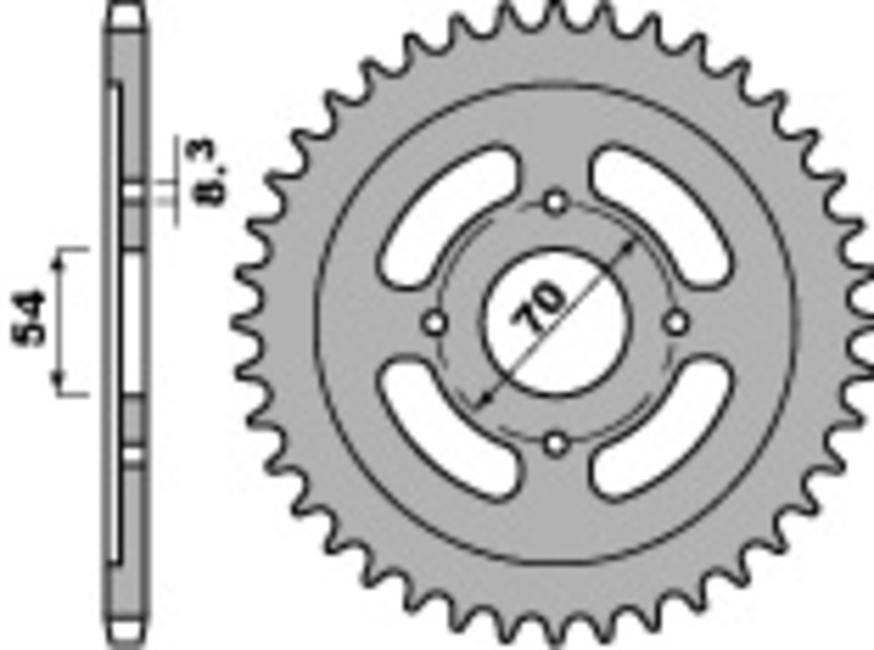 PBR Standard Stahlritzel vorne - 428