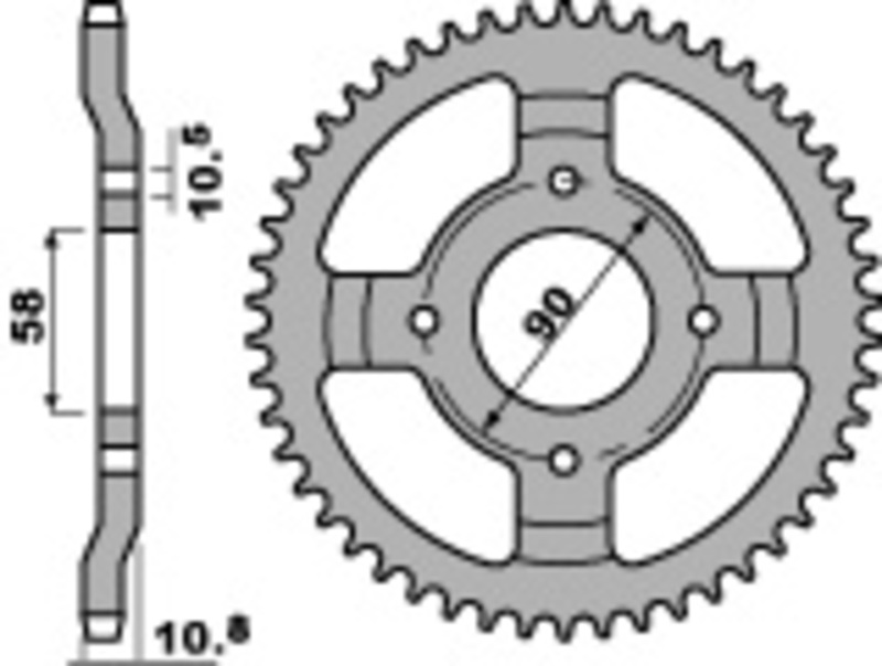 PBR Standard Stahlritzel vorne - 428