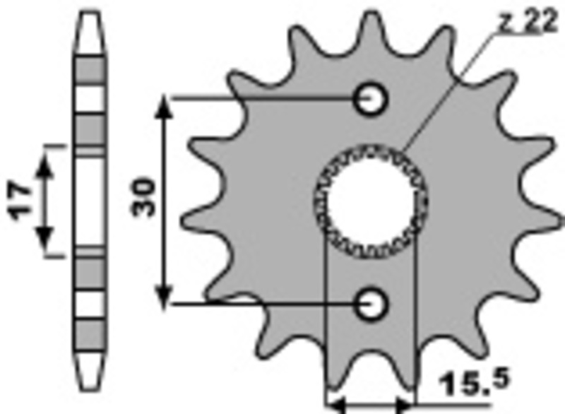 PBR Standard Stahlritzel vorne - 420
