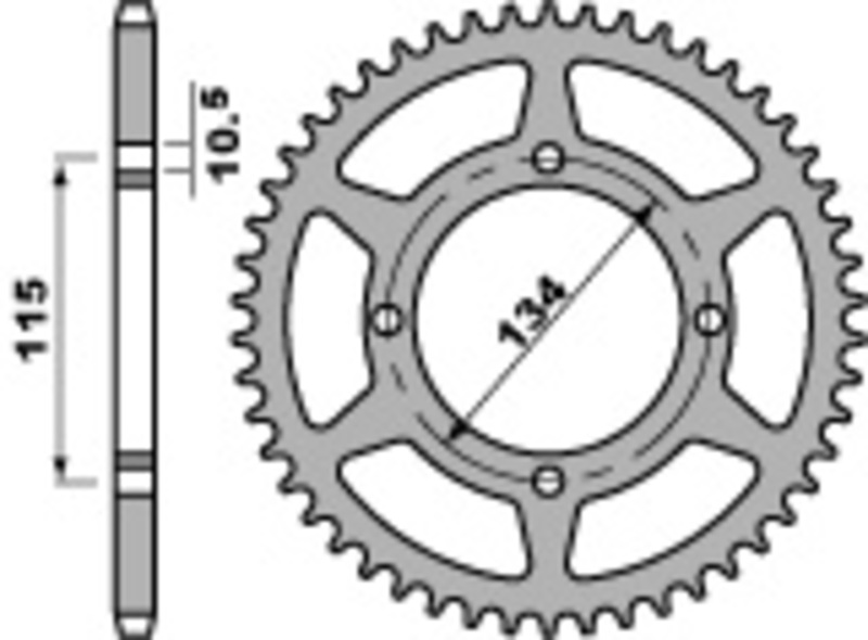 PBR Standard Stahlritzel vorne - 428