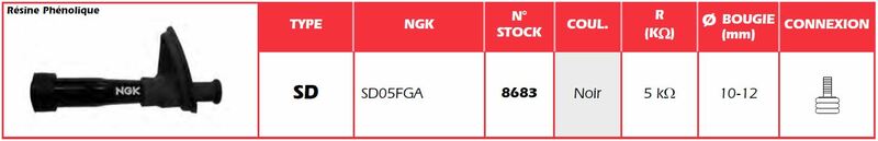 NGK Zündkerzenstecker - SD05FGA