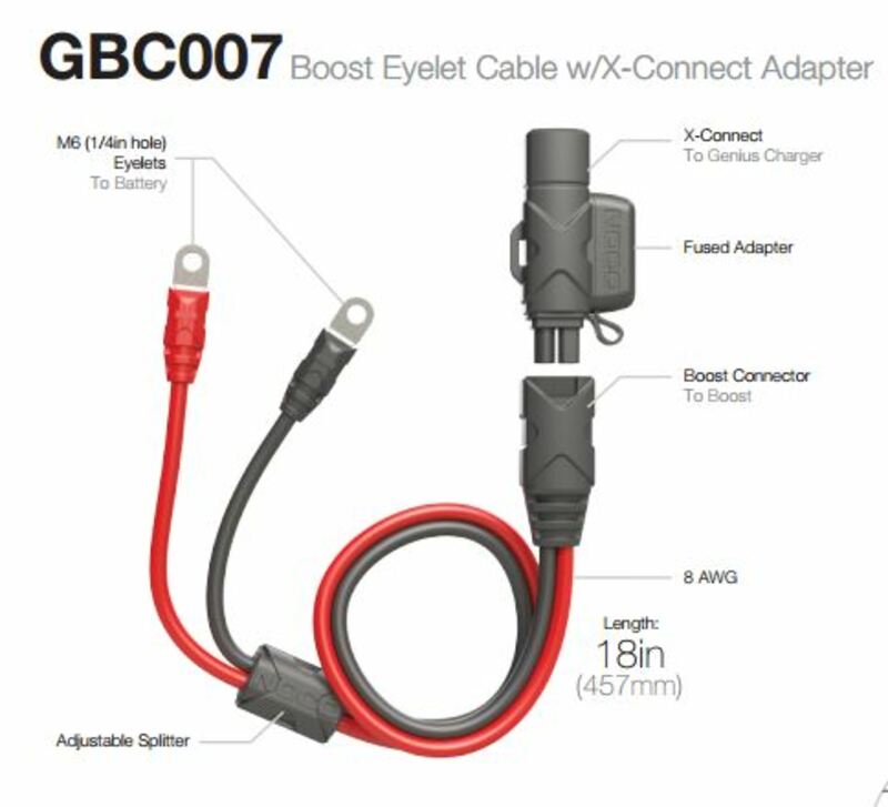 NOCO Eyelet/X-Connect Verlängerungskabel 50cm