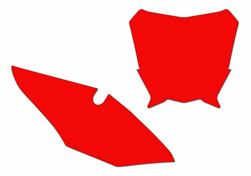BLACKBIRD Startnummern-Untergründe rot passend für Honda CRF450R