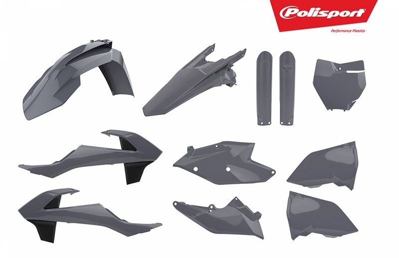 POLISPORT Plastik-Kits Nardo-grau passend für KTM SX/SX-F