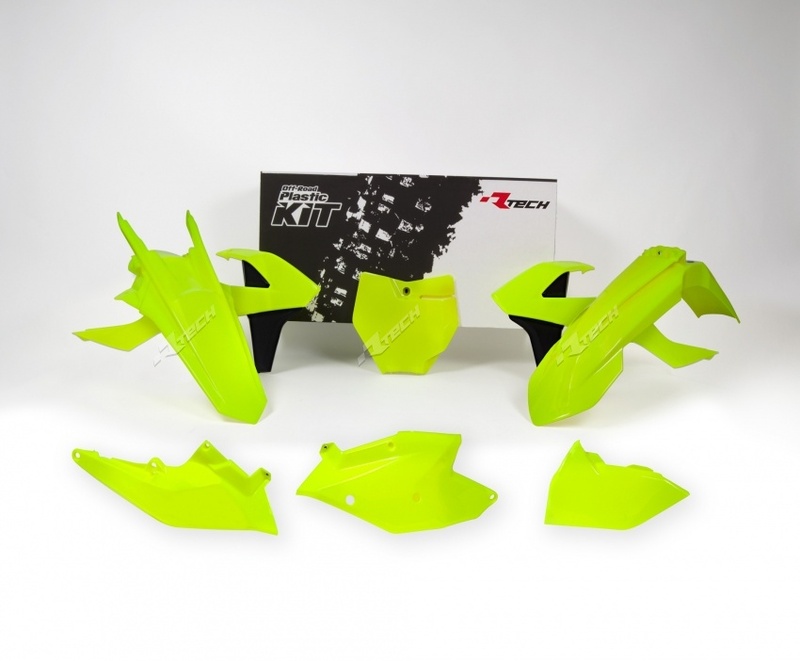 RACETECH Plastik-Kit neongelb/schwarz passend für KTM